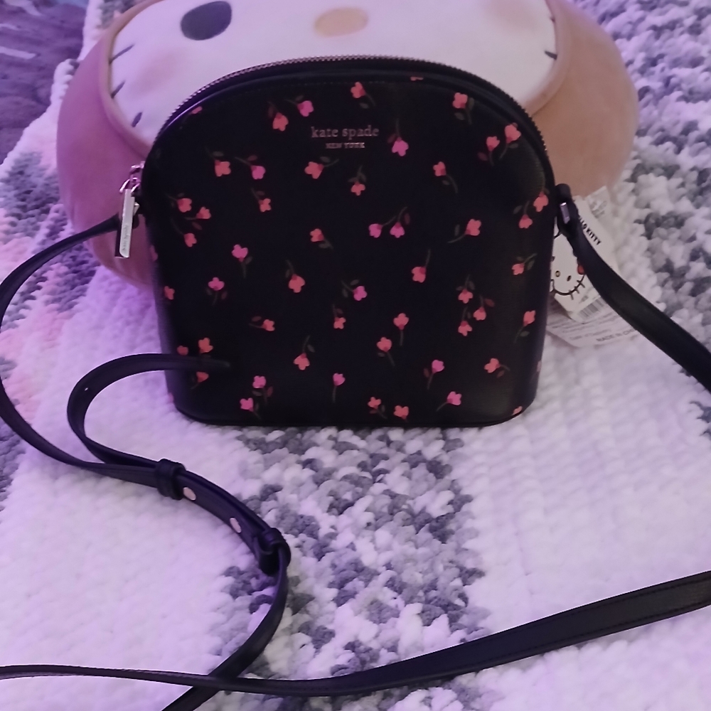 Authentic Kate Spade Dome Floral Print Crossbody Bag